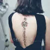 Tattoos Waterproof Temporary Tattoo Sticker Sexy English Alphabet Design Body Art Fake Tattoo Flash Tattoo Back Female