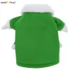 Traje de gato de cão de elfo de Natal de Parkas Warmhut com chapéu engraçado para animais de estimação de pêlos de inverno com casaco de casaco de casaco de roupas de roupa de roupa