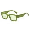 Projektanci okulary przeciwsłoneczne 2024 Square Okulary przeciwsłoneczne dla męskich Nowe modne okulary przeciwsłoneczne odporne na UV dla WOM