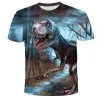 Tシャツキッズボーイズガールズ恐竜Tシャツ