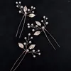 Clips de cheveux 3pcs Ensemble d'épingle à cheveux élégant accessoires de mariée de mariage de bricolage pour le décor de tête de fête de festival