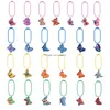 Novelty Items 25Pcs New Colorf Butterfly Pendant Keychains Car Interior Hanging Ornament Rearview Mirror Accessories Festival Decorati Ot6Gi