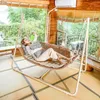 Camp Furniture Suessen Outdoor Swing Chair Hanging Balkon Garden Huishouden Hangmat Rattan Rocking Factory Groothandel