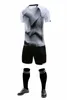 Fans toppar Tees Design Football Kit 2022 Vuxna barn Soccer Jersey Football Training sätter tomt version Anpassad namnnummer Jersey Shorts Y240423