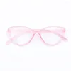 Zonnebrillen Vintage Cat Eye Triangle Frame Anti-blauw Lichtglazen klassieke vrouwen lezen brillen Retro transparante bril