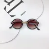 Childrens Sunglasses Cute Sunshade Baby Glasses Sun Protection Round Frame Fashion Concave Shape Style 240419