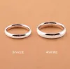 Ringen puur zilver 999 sieraden echte zilveren ringen voor koppels gratis gravure letters 3 mm 4 mm 5 mm 6 mm