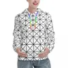 Bluzy damskie nordyckie wzór luźne para ruchome kropki nadruk streetwear pullover z kapturem zima retro hooded koszula wielka rozmiar