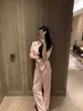 Women's Sleepwear Designer 2024 Summer Embroidered Letter Short Sleeve Long Pants Casual Two Piece Set Wearing Ice Silk Smooth Material Fury Pajamas 9OKJ