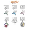 Strands Hapiship Bracelet Daisy Mom Owl Mermaid Tail Dazzling CZ Magic Square Italian Charm Fit 9mm Bracelet Jewelry Making DJ117