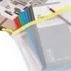 24Pcs Mesh Zipper Pouch Document Bag Plastic Zip File Folders Letter Size/A4 Size for Office Supplies 240416
