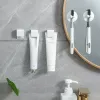 Heads Wall Mounted Suction Cup Electric Toothbrush Holder Punch Free Cute Collection Rack Hook Storage Rack Toothpaste Dental Rack