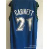 Balls Jersey Forest Wolves № 21 Garnett Mesh Вышитая версия