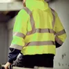 Зимнее рабочее безопасное покрытие светоотъемлемое капюшона отражающая полоса