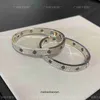 High End Jewelry Bangles for Carter Womens CNC Precision Black Paznokcie bransoletka dla mężczyzn Full Sky Star Three Rows Diamentowa bransoletka z czarną ceramiczną pełną parą diamentową