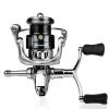 Accessoires 1pc Double Rocker Spinning Fishing Reel 7 + 1BB Rouble de pêche ultrasmoth à longue portée pour l'eau salée d'eau douce