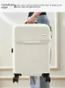 Suitcases Stylish 20" PC Boarding Luggage With Front Accessory Compartment And Password Lock