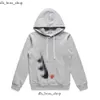 Hoodies Men Men Com des Garcons يلعب بلوز Sweatshirt أسود CDG Red Heart Hoodie Size X322 682