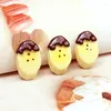 Figurines décoratives 8pcs / sac à plat arrière Banane Charmes miniatures Modèles de fruits de bricolage Accessoires de simulation