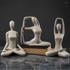 Декоративные фигурки скандинавские песчаники йога фигура скульптура орнамент студия