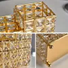 Bins European Luxury Crystal Pen Holder Makeup Brush Storage Jewelry Organizer Girl's Room Decoration Accessories Desktop Storage