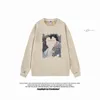 Damen Hoodies Crew Hals Wildleder Sweatshirts für Frauen Modemarke Chic Female Kleidung Pullovers Casual Anime Retro Grafik