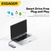 Hubs Essager 11 in 1 USB C Hub 4K 30Hz Type C Station per MacBook Air Pro Adapter Splitter per laptop Hdmicompatible RJ45