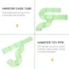 Tunnels hamster tunnel tube cage animal de compagnie diy tuyaux tunnels labyrinthes cachettes de rat de rat ensemble exercice transparent