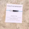 Strands Positive Mindset Bracelet Natural Crystal Leaf Jasper Healing Bracelet Healing Jewelry for Women Men Positive Friendship Gift