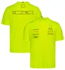 T-shirt d'équipe de course de Formule 1 F1 2022 2023 T-shirt de saison Motorsport Mente de polo Mente à manches courte respirante Summer Summer