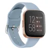 Подходит для Fitbit Versa2 Generation Bess Bess Solid Color Siliconle Silicone Strap