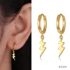 Boucles d'oreilles mini boucles d'oreilles rond argentées 925 100% unisexe 18k d'or de couleur pour femmes petits oreilles ongles diamant imitez les bijoux de piercing