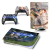 Klistermärken Nytt spelkämpe Game Horizon PS5 Skin Sticker Vinyl PS5 Disk Skin Sticker Digital Decal Cover för PS5 Console and Controls