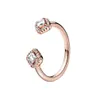 Anello aperto a ghiottino per rosa scintillante con scatola originale per p sterling sterling sterling cz anelli da nozze per femminile femminile regalo gioiello 4828880