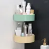 Storage Boxes Bathroom Shelf Organizer Toilet Adhesive Shampoo Gel Basket Decoration Corner Shower Rack Accessories