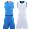 Fans tops T-TEES dubbelzijdige hoogwaardige mannen basketballen set uniformen kits sportkleding kinderen omgekeerde basketballirtes college tracksuits y240423