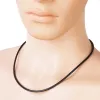 Necklaces 3MM BLACK RUBBER CORD Mens Womens Necklace Neck Collar Accessory Gift