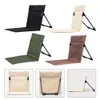 Foldable Camping Chair Garden Park Single Lazy Chair Folding Backrest Cushion Picnic Backrest Beach Chair Outdoor Camping Supplies 240422