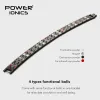 Strands Power Ionics 4in1 Stainless Steel Mens Big Anion FIR Magnetic Germanium Balls Blood Pressure Accessory Charm Bracelet Gifts