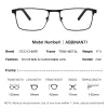 Lenzen ontwerpglazen frame mannen vierkante brillen mode mannelijk ultralicht optisch oogmyopie voorschriften bril merk frame