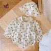 Abbigliamento per bambini con un solo pezzi Yg Nuovo abito da bambino con cappuccio da bambino neonato un pezzo da 02 anni a maniche lunghe.