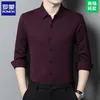 Chemises décontractées pour hommes printemps automne, chemise à manches longues de haute qualité pour 2024 Camisas chaudes de Hombre