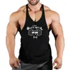 Męskie topy z czołgów na siłowni Koszulka mięśnia man top kamizelka kulturystyka i fitness ubrania sportowe Ubrania sportowe
