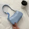 Bag Trend Women's Shoulder PU Leather Milk Tea Color Underarm 2024 Fashion Elegant Sling Handbag Zipper Small Square