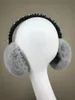 Berets Real Rex Earmuffs 2024毛皮のイアフラップEar WarmerB230805