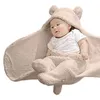 Blankets Arloneet Born Baby Cute Cotton Receiving White Sleeping Blanket Boy Girl Wrap Swaddle L0815