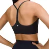 LL Y Word Back Sports Underwear Women's Thin Shoulder Strap Shock-Proof Gathering Fitness Quick Dry Running Yoga Bra