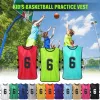 Fotboll 12 PC Vuxna Soccer Pinnies Football Team Jerseys Youth Sports Scrimmage Soccer Team Training Numbered Bibbs Practice Sports Vest