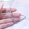 Tianyu personalizado 2mm AU750 Solid Gold Jewelry Moissanite Tennis Bracelet Charme para mulheres