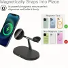 Chargers 15W 3 In 1 Magnetic Wireless Charger Stand Macsafe Fast Charging Dock Station Dock pour iPhone 14 13 12 Pro Max AirPods Apple